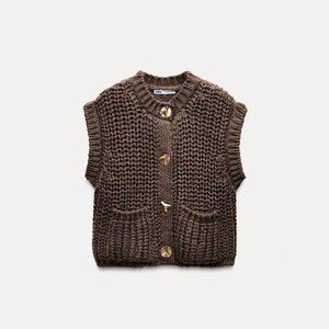ZARA CHUNKY KNIT VEST
